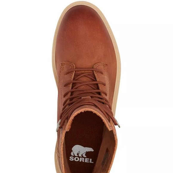 Sorel Hi Line Tan Brown Scorch Lace Up Ankle Boots Booties Shoes Multi Size NEW - Picture 3 of 10